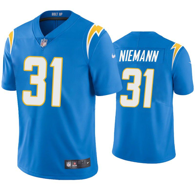 Men Los Angeles Chargers #31 Nick Niemann Nike Powder Blue Limited NFL Jersey->los angeles chargers->NFL Jersey